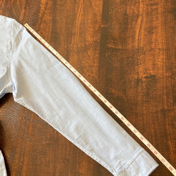 Strellson Sereno Slim-Fit Long-Sleeve Shirt Light Blue Size 17 - Picture 15 of 16